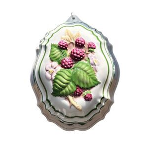 Vintage Franklin Mint Le Cordon Bleu Oval Black Raspberry Ceramic Wall Mold